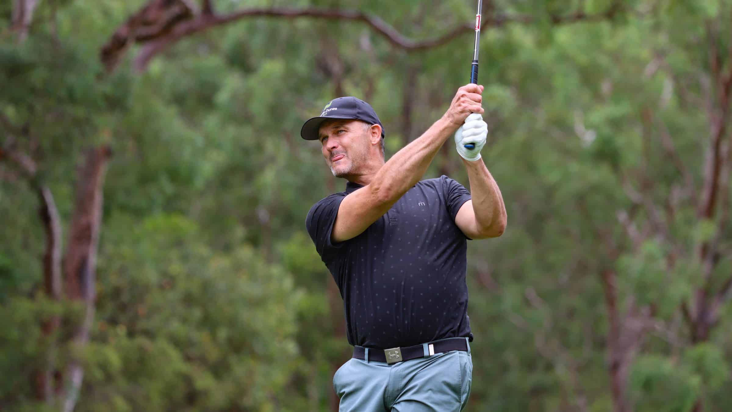 Rodney Smylie teeing off